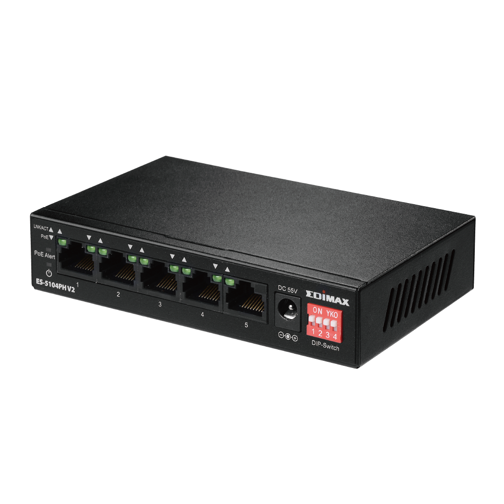 Hub Switch 5 Ptos 10/100 Edimax Es-5104ph V2