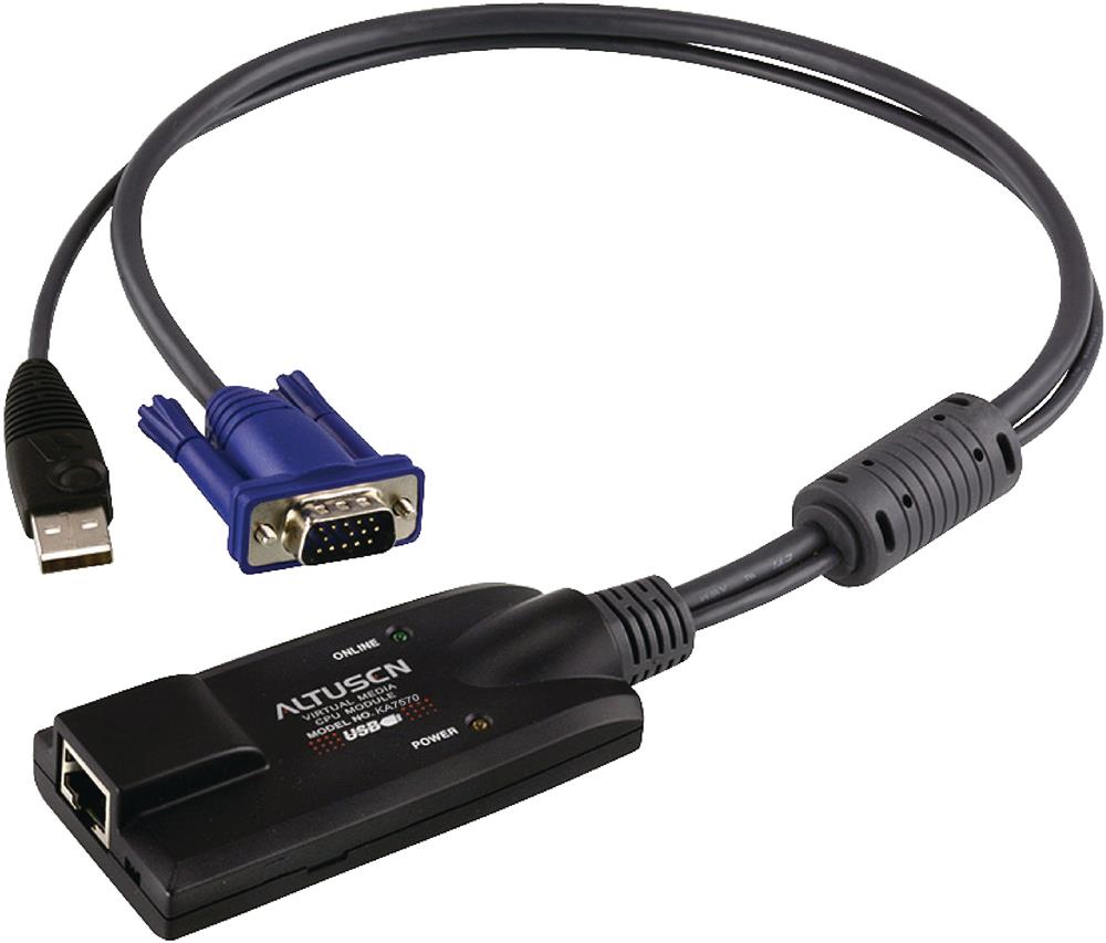 Adaptador de Cabo KVM VGA / USB 0,25 m