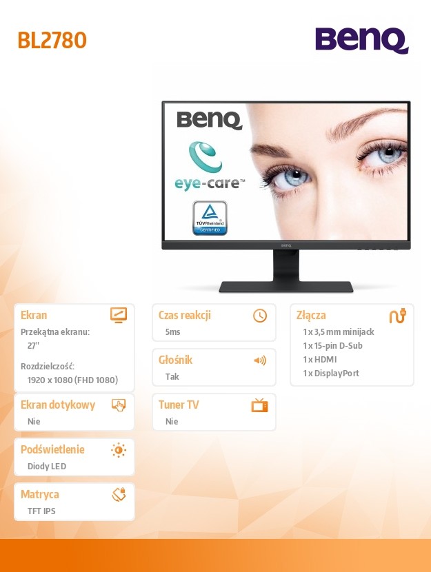 Benq Monitor Bl2780 27