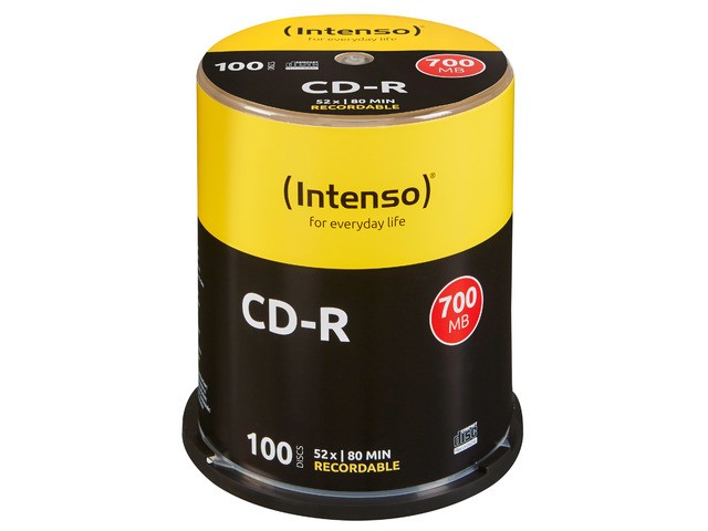 Cr-R80 700mb 52x Pack 100 Intenso