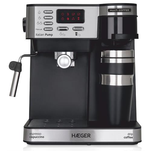 Máquina de Café Expresso Manual Haeger 1450W (1,2.