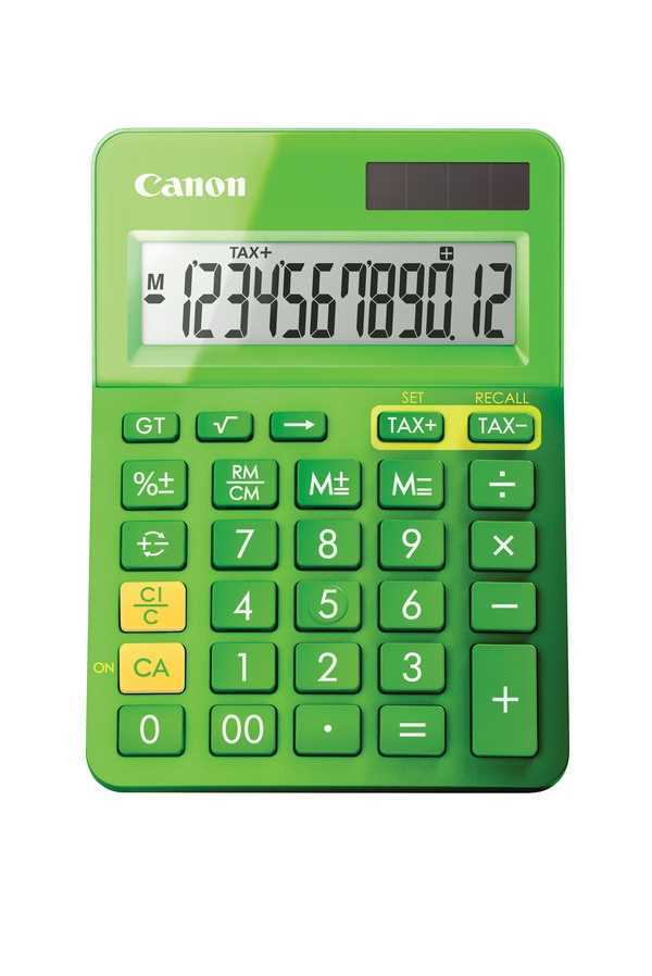 Calculadora Canon 9490b002 Verde Plástico 