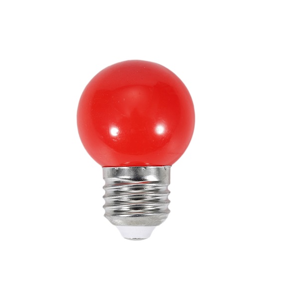 Lâmpada LED G45 E27 1w Vermelha 50lm