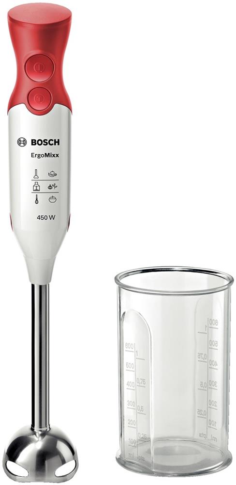 Batedora de Mão Bosch Hand Blender 600 Ml Branco Vermelho Rojo/Blanco 450 W 