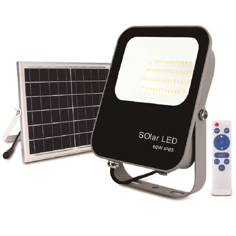 Proyector LED Solar Con Mando Antracita 150w 3.2v