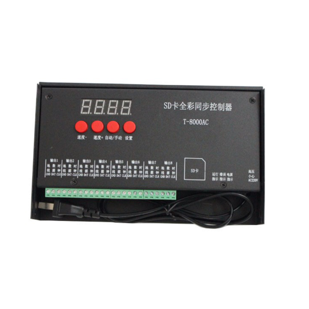 Controlador 8192 LED Pixel Ic 220v