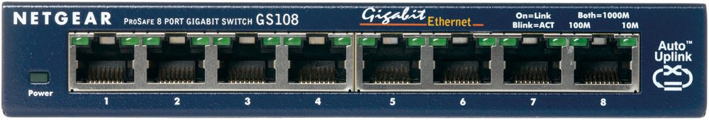 Switch de Mesa Netgear Gs108ge 8p Gigabit