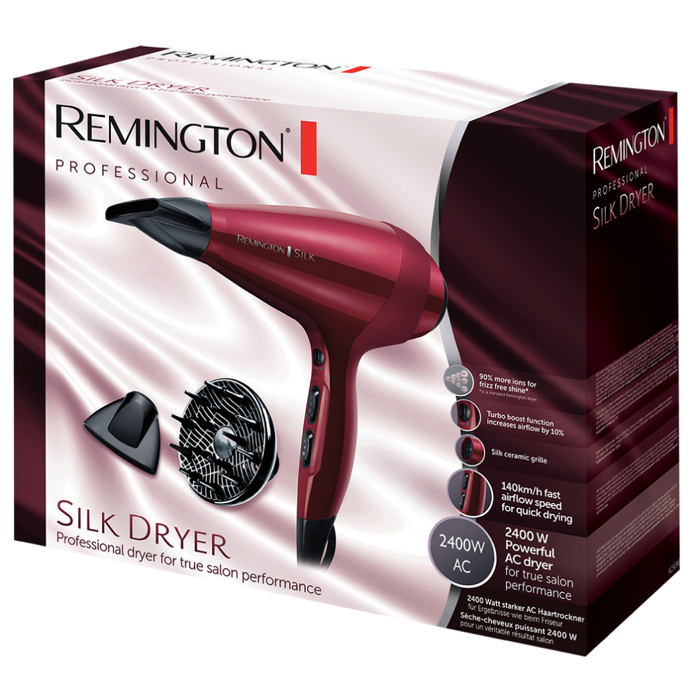 Secador Remington Silk Dryer Ac9096/ 2400w/ Rojo
