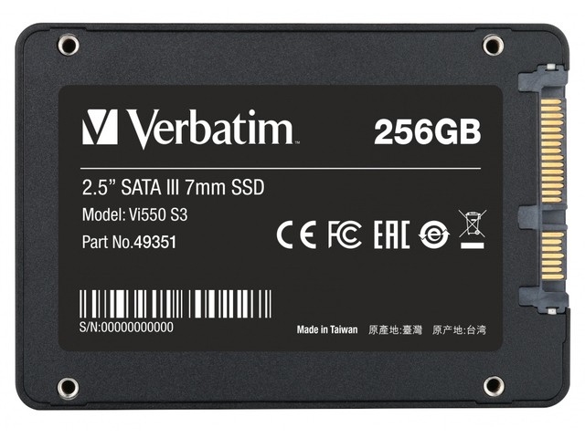 Verbatim Vi550 S3 2,5  SSD 256gb Sata Iii                   49351