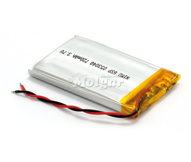 Bateria Litio-polimero 3.7v 720mah Gsp053048