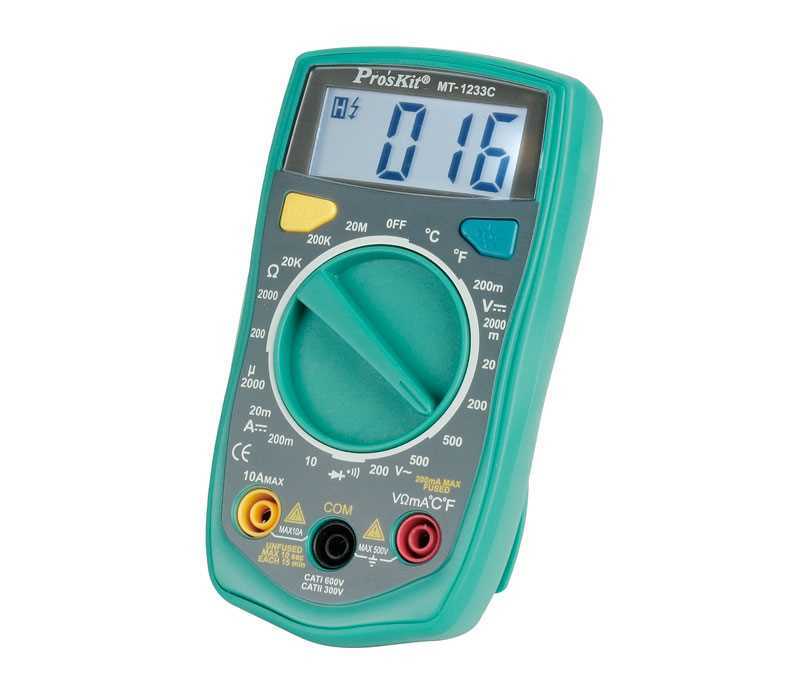 Multímetro Digital 3 1/2 Dígitos com Teste de Temperatura Proskit