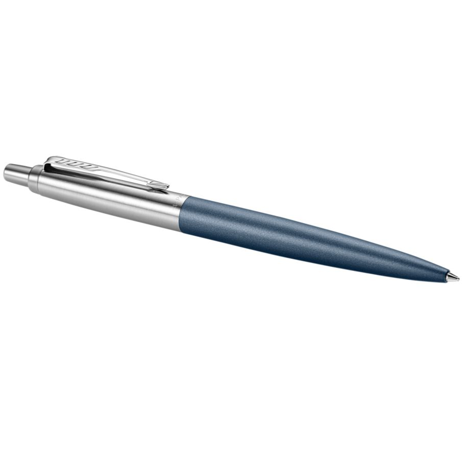 Bolígrafo Jotter Xl Primrose Azul Mate Ribete de Color Cromo Plumín Medio Tinta Azul Parker 2068359