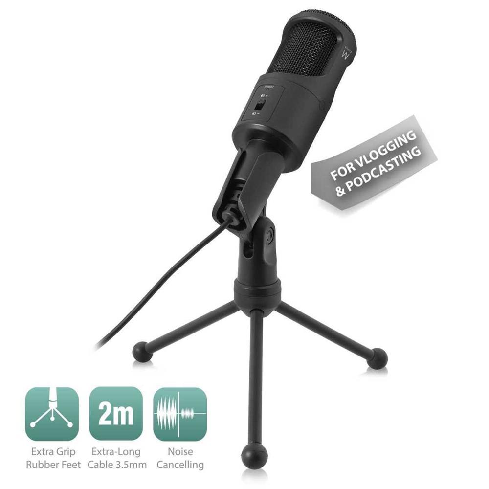 Microfone Profissional Ew3552 + Suporte (preto)