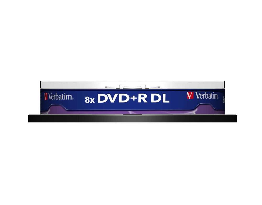 Verbatim 8.5gb Dvd+R Dl 8x Matt Silver Surface 10p