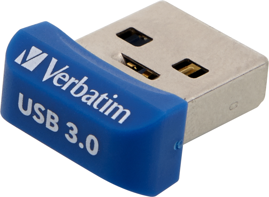 Pen Verbatim 32gb Usb 3.0 Store N Stay Nano Blue