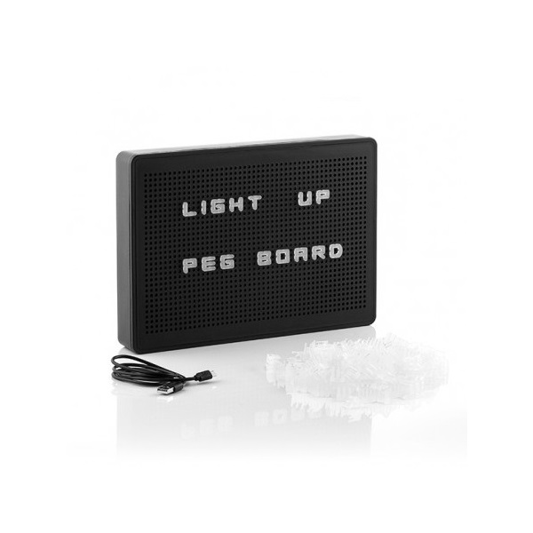 Quadro Perfurado Inserir Letras LED Innovagoods
