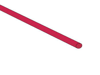 Tubo Termoencogible 2.4mm - Rojo - 50 Uds