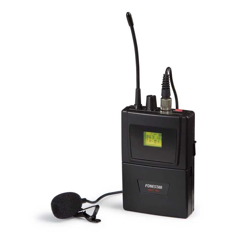 Microfone Sem Fios Portátil Uhf. 32 Frequências Selecionáveis 512-525 Mhz.