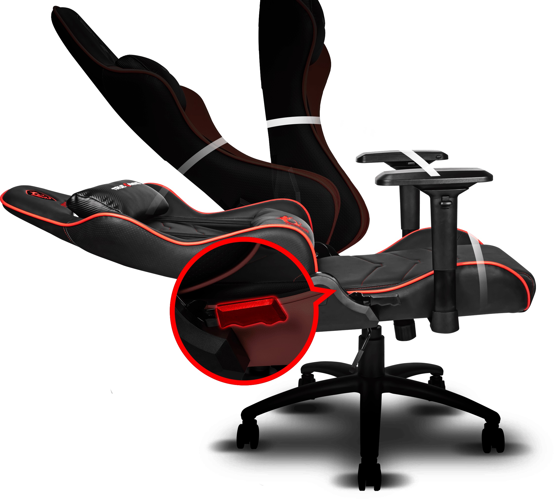 Msi Mag Ch120x Gaming Chair Black  Steel Frame  .