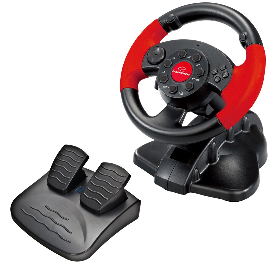 Esperanza Gaming Steering Wheel Pc/Psx/Ps2/Ps3 Usb High Octane