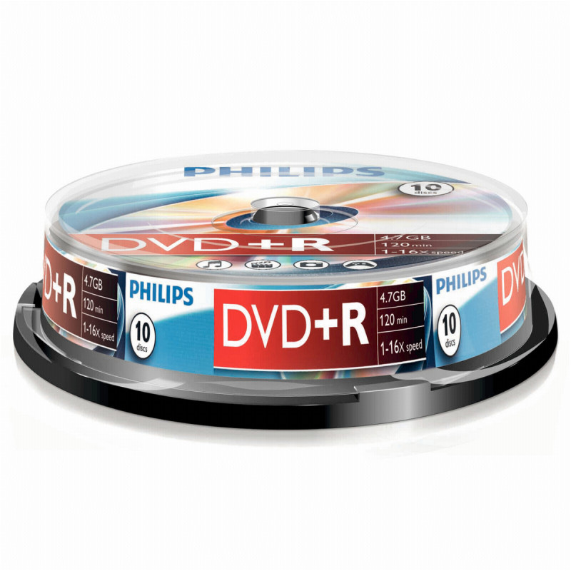 Philips Dvd+R 4,7gb 16x Sp (10)
