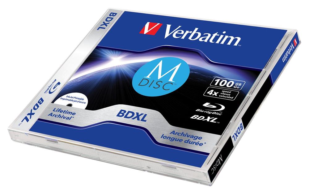1x5 Verbatim M-Disc Bd-R Blu-Ray 100 Gb 4x Velocid