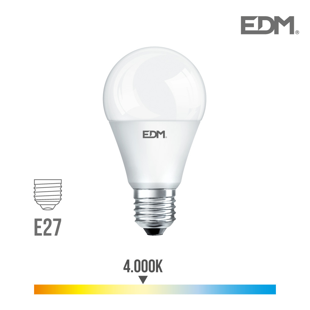 Lâmpada Led E27 7w 580lm 4000k Luz Neutra