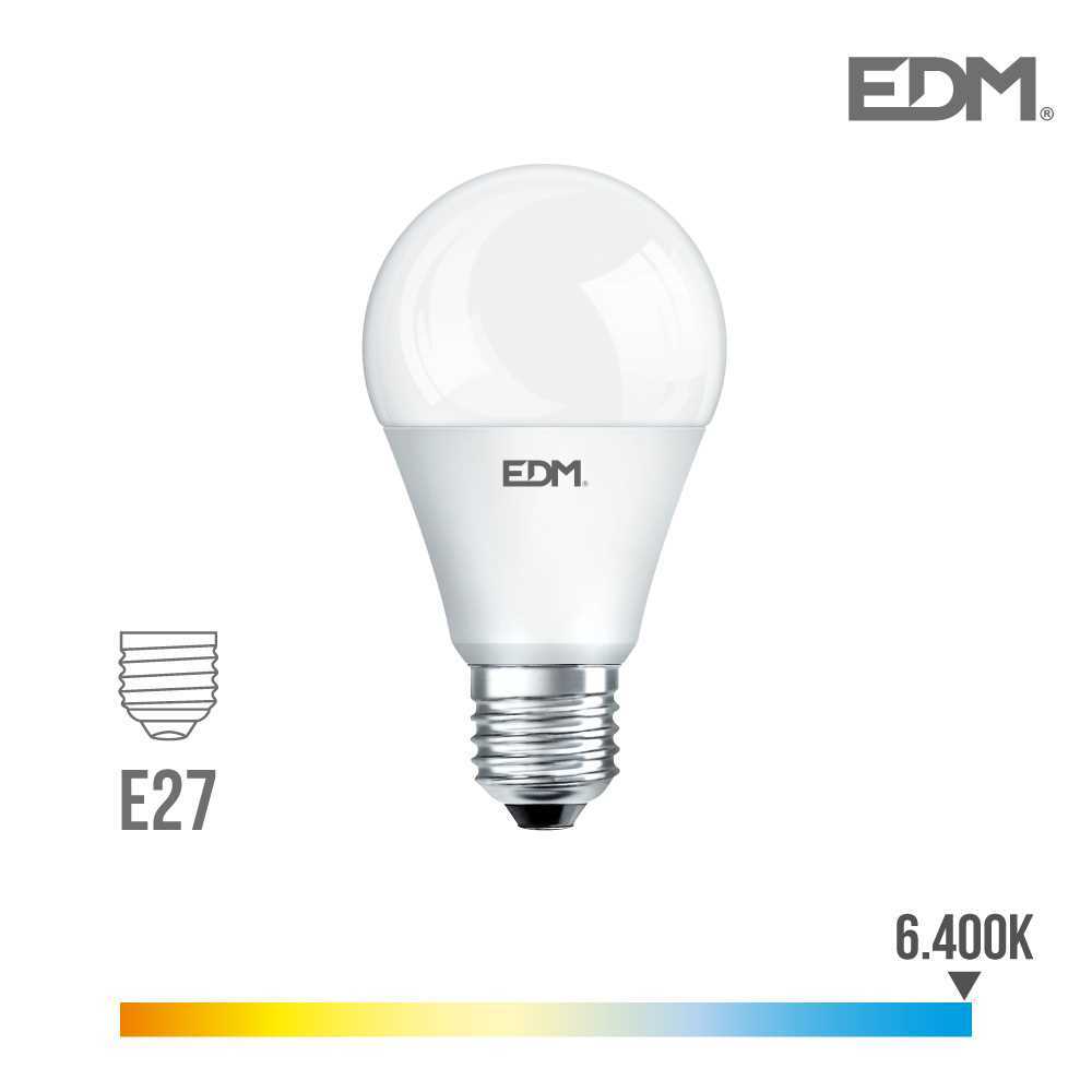Lâmpada de LED Standard E27 7w 580lm 6400k Luz Fria Ø5,9x11cm Edm