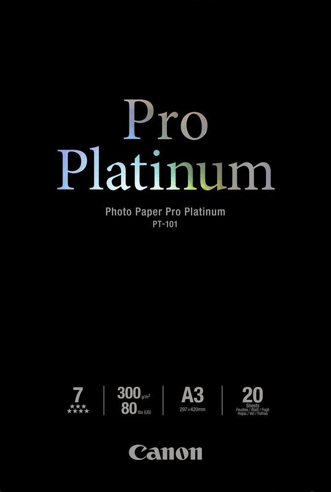 Papel Foto PT-101 Pro Platinum A3 20 Folhas Ultra