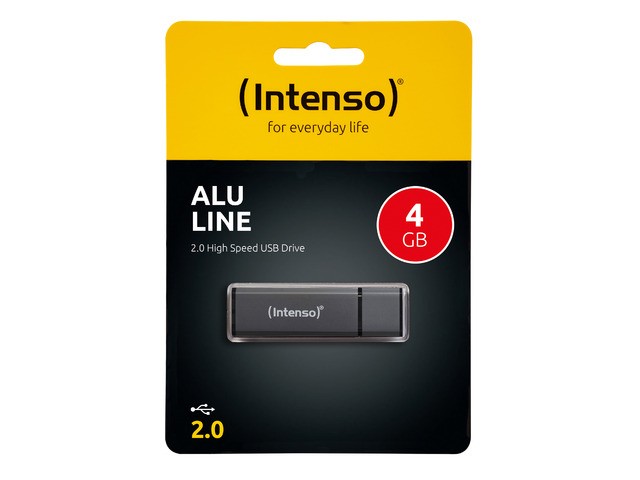 Intenso Alu Line Anthracite 4gb Usb Stick 2.0