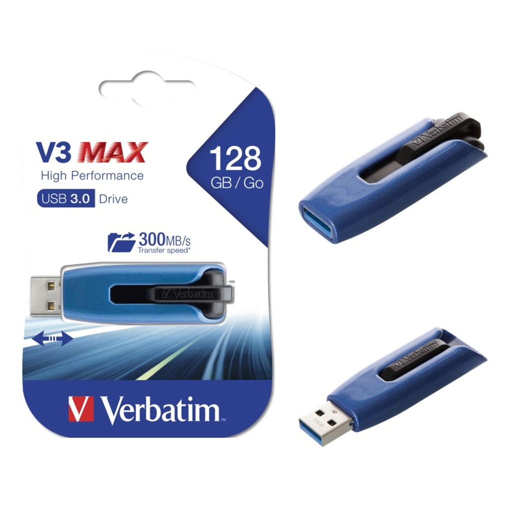 Verbatim Store N Go V3 Max 128gb Usb 3.0 Read Max. 300mbs   49808