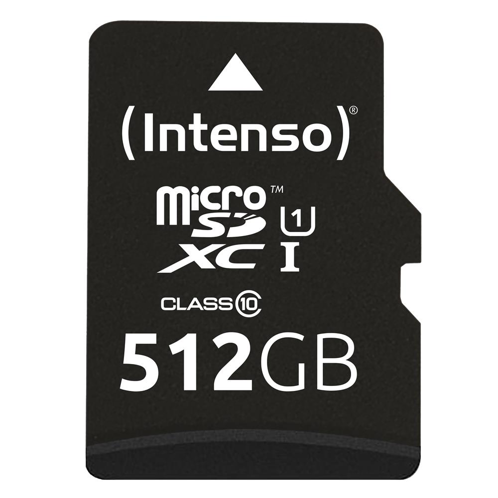 Cartão de Memória Micro Sd com Adaptador Intenso 3423493 512 Gb 45 Mb/S 