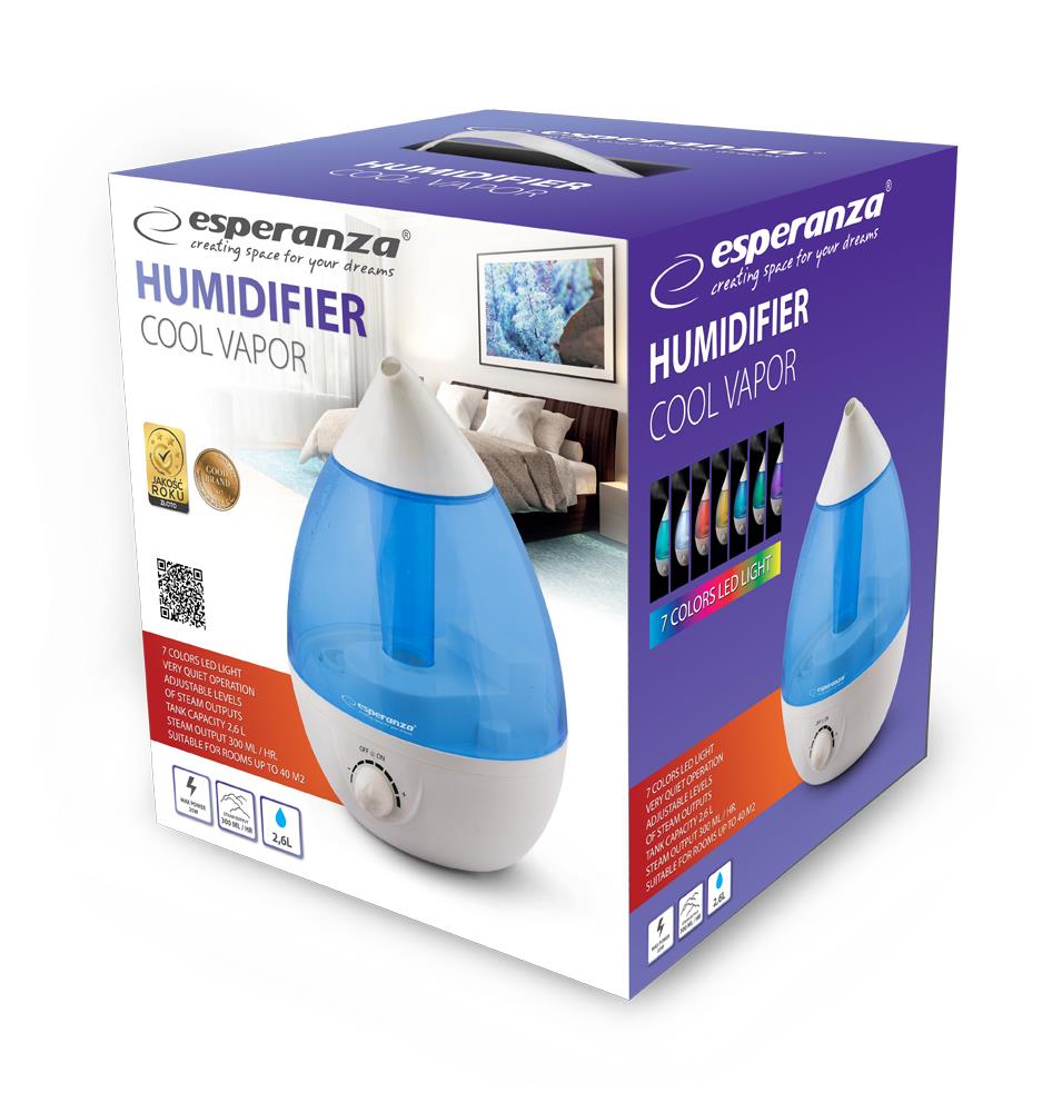 Esperanza Humidifier Cool Vapor 2,6l