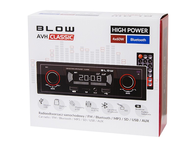 Auto-Rádio Blow Avh Classic 4x60w Bluetooth