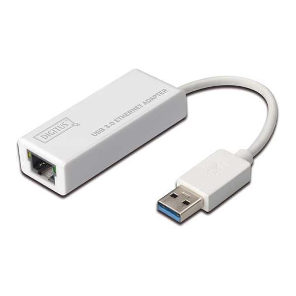 Digitus Adapter Usb3.0   -> Rj45     Gigabit Ethernet Weiß
