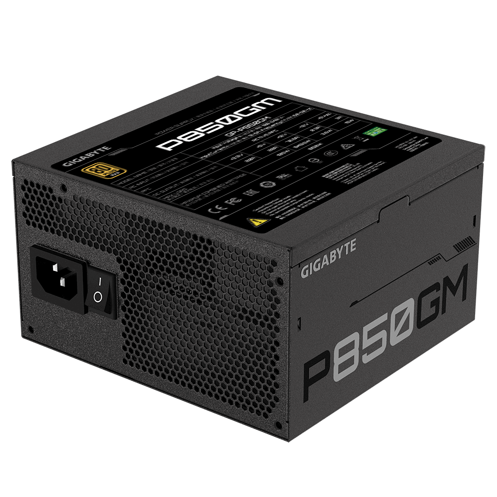 Gigabyte P850gm Power Supply Unit 850 W 20+4 Pin Atx Atx Black