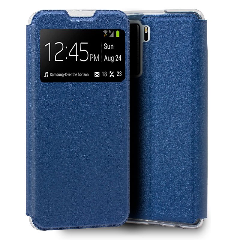 Capa Flip Cover Huawei P40 Lite 5g Liso Azul