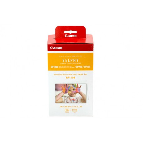 Canon Rp-108 10x15 Cm Papel e Farbband (108 Blatt)