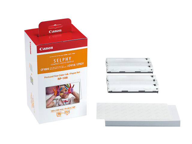 Canon Photo Paper 100x150mm 108 Sheets Rp-108 White Colored 10x15