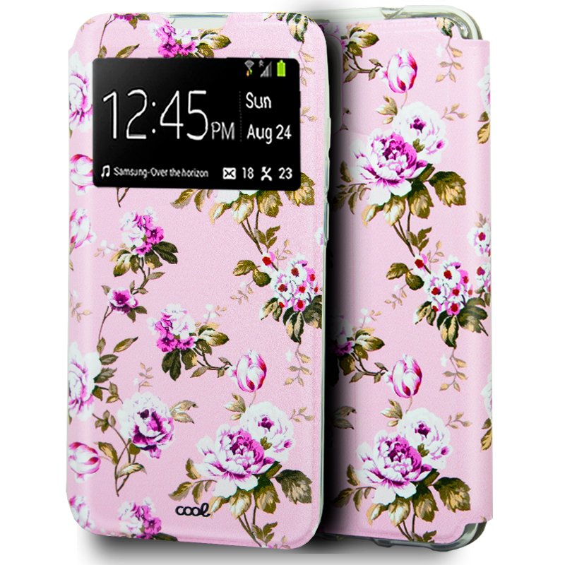 Flip Cover iPhone 12 Mini Desenhos de Flores