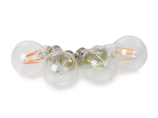 Lâmpadas de Filamento LED Vidro Transparente