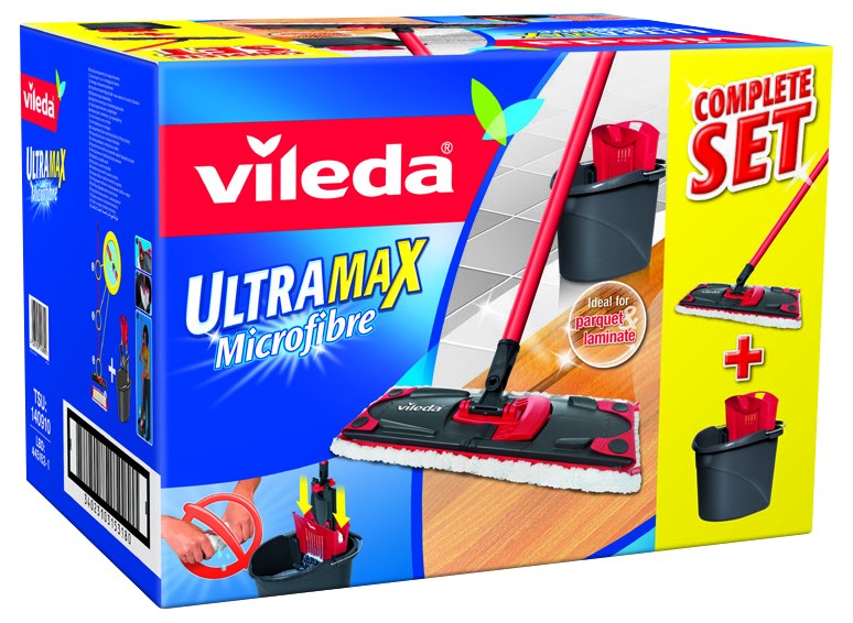 Set Ultramax Mopa Microfibras 2 em 1 155737 Vileda