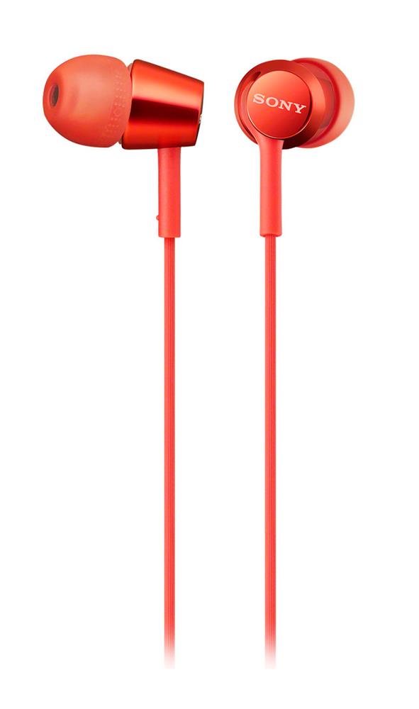 Auriculares com Microfone Sony Mdr-Ex155ap Vermelho 