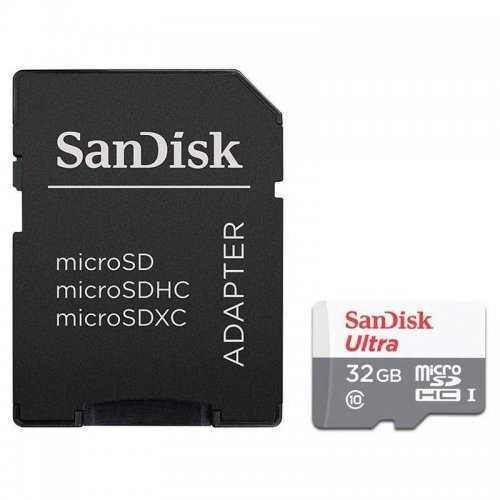 Cartão de Memória Micro Sd com Adaptador Sandisk Sdsqunr-032g-Gn3ma C10 32 Gb 