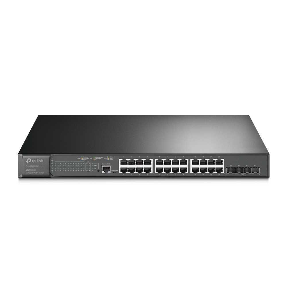Tp-Link Jetstream 24-Port Gigabit And 4-Port 10ge Sfp+ L2+ Managed Switch With 