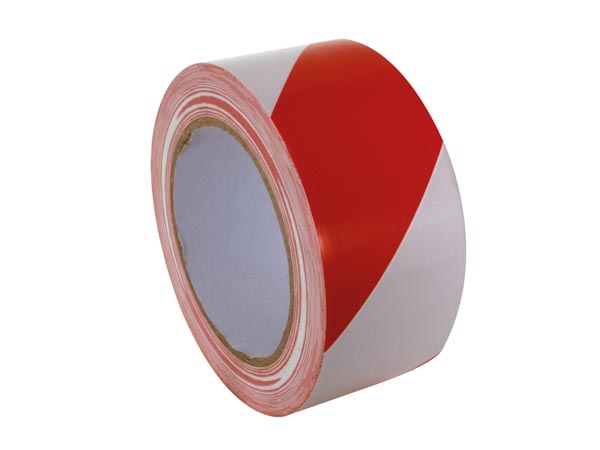 Fita de Sinalização - 50 mm X 33 m - Vermelho/Branco