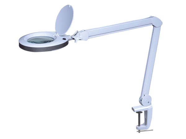 Lâmpada LED de Secretária com Vidro de Aumento de 8 Dioptrias - 8 W - 60 Leds - Branco