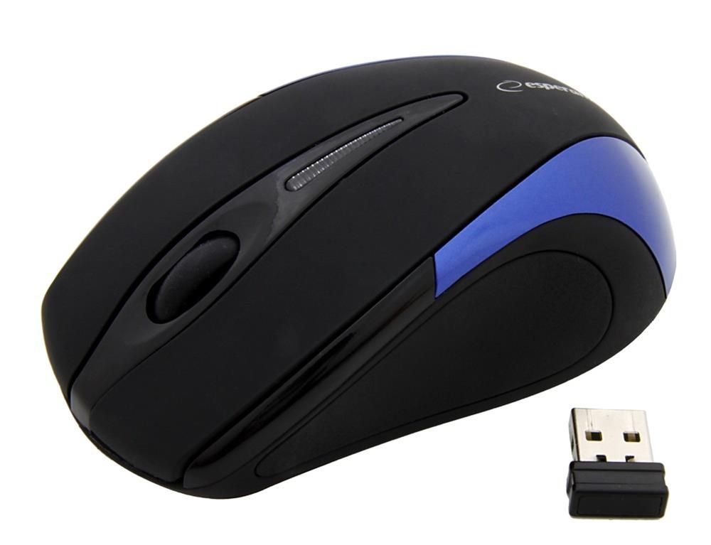 Esperanza Wireless 2.4ghz Optical Mouse 3d Usb Antares Blue