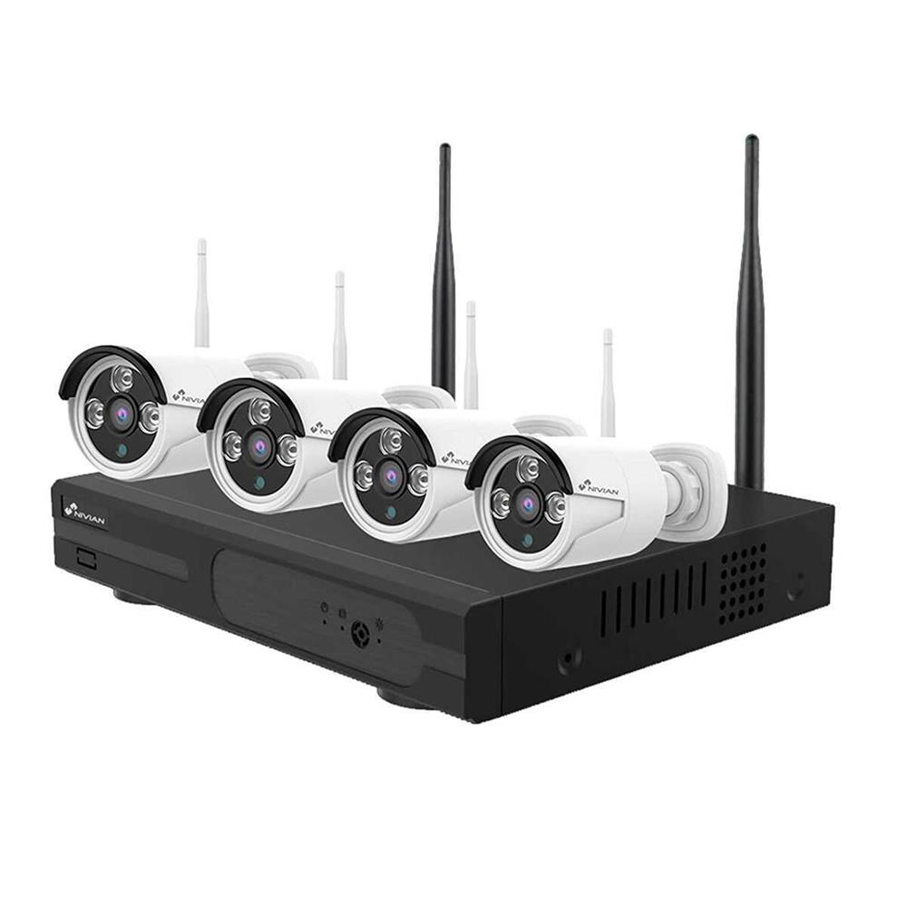 Pack Vigilância Wi-fi Dvr 4ch 4 Cameras 3mpx