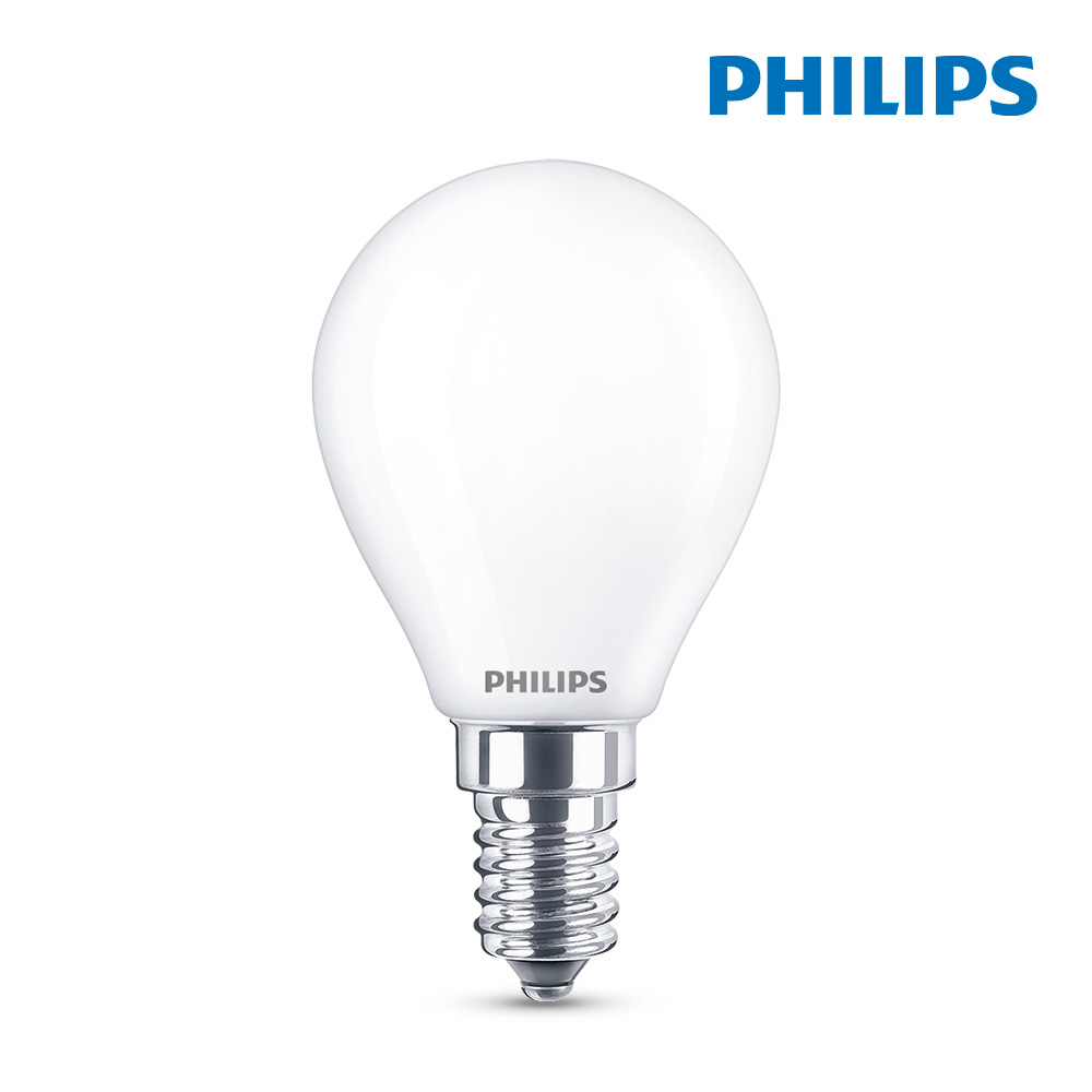Lâmpada Esférica LED E14 4,3 W 470lm 6500k Luz Fria Ø4,5x8,2cm Philips